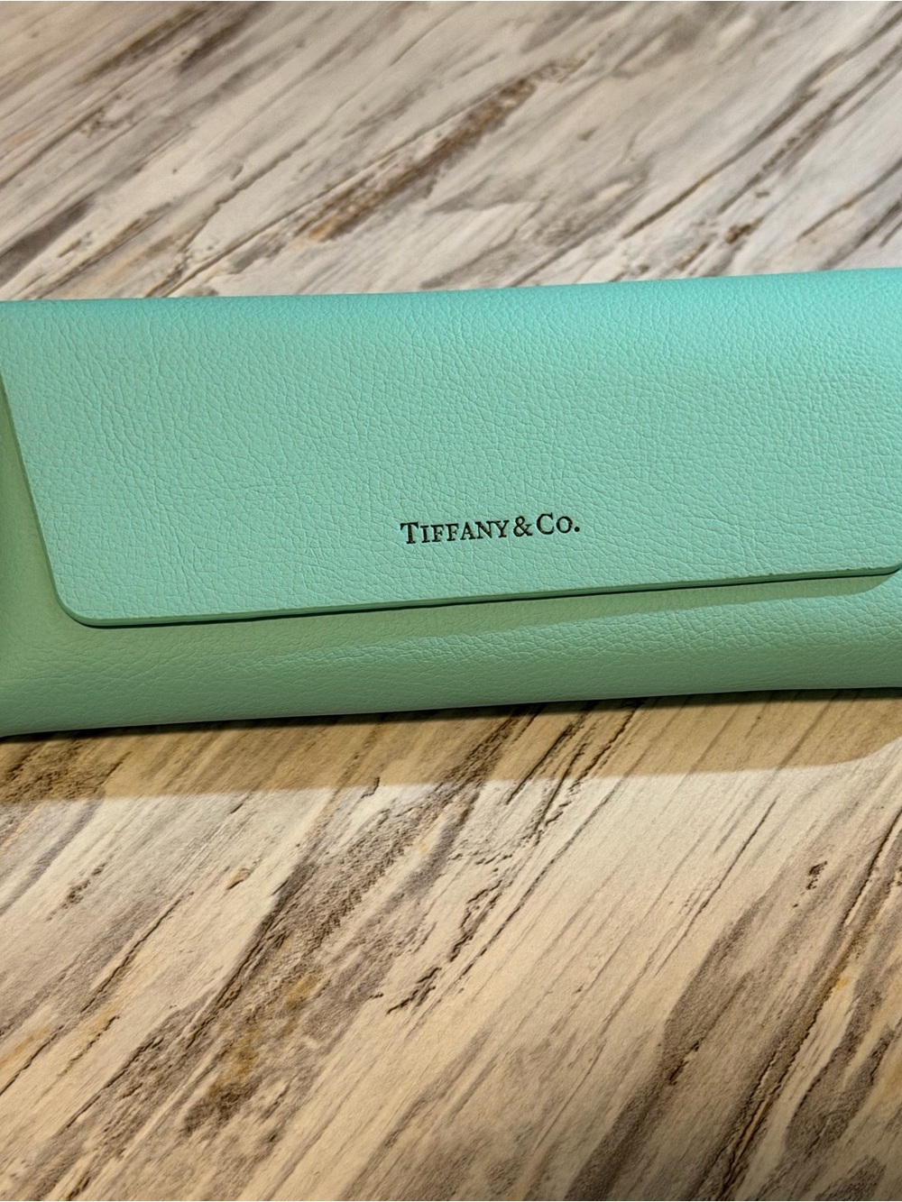 Excellent condition sunglasses case Tiffany & Co. Mint Green